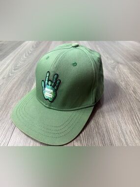 Garcia Hand Picked Flat Brim Snapback Hat Cap Cannabis 420 Dispensary Silk Lined